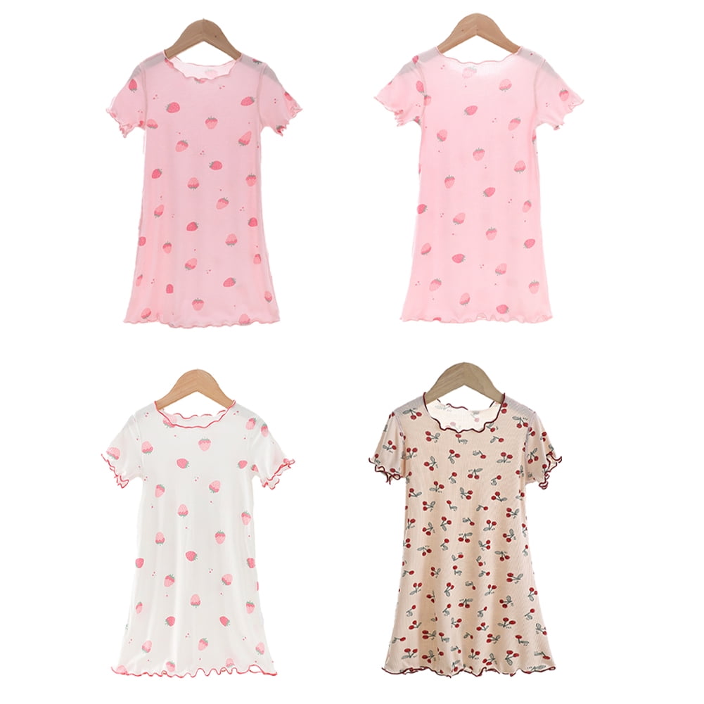 KYAIGUO Kids Toddler Girls Summer Nightgowns Dress Little Big Girls