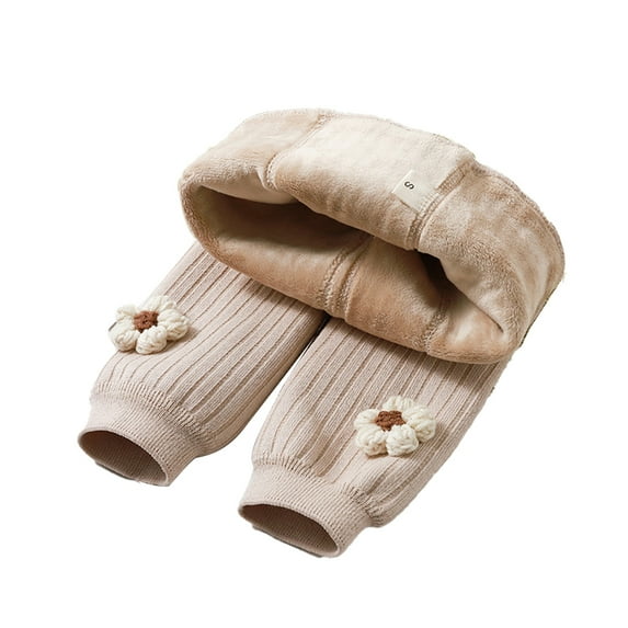 KYAIGUO Kids Toddler Girls Tights Leggings Thick Fleece Cotton Infant Stockings 1-8Y