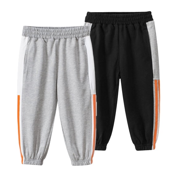 KYAIGUO Kids Toddler Jogger Cinch Sweatpants for Boys,1-9Y Autumn Sweatpants Trousers Baby High Waisted Joggers Pant