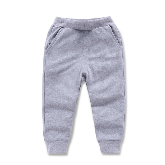 KYAIGUO Kids Toddler Sweat Pants Jogger Pants for Boys,Unisex Baby Sweatpants Active Pants Sport Playwear Pants Long Pants Casual Solid Little Big Boys Elastic Trousers for 1-11Y