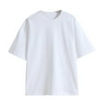 thumbnail image 1 of KYAIGUO Kids Toddler Unisex Solid Color T-Shirt Short Sleeve Tees Crew Neck Shirts Summer 100% Organic Cotton T-Shirt Blouse for 3-14 Years Old, 1 of 9