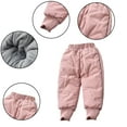 thumbnail image 1 of KYAIGUO Kids Toddler Winter Pants for Baby Boys Girls Cotton Pants Solid Colour Padded Comfortable Trousers for 1-10Y, 1 of 5