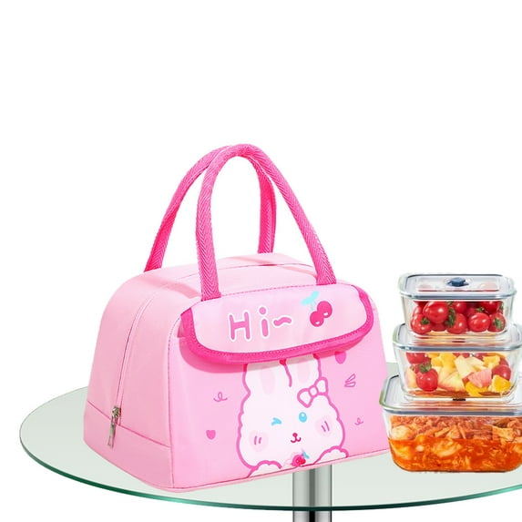 KYAIGUO Ladies Lunch Bag Insulated Lunch Box Reusable Lunch Tote Cute Portable Lunch Bag for Meal Prep, Work, Travel