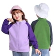 thumbnail image 1 of KYAIGUO Little Boys Fleece Jacket for Kids Full-Zip Color Blocking Winter Warm Shaker Jacket & Outerwear, 1 of 8