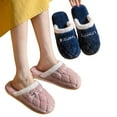thumbnail image 1 of KYAIGUO Mens Womens Slippers Warm Slippers Shoes Comfy Slippers Memory Foam Plush Winter Cotton Warm House Shoes Non-slip Comfortable Slip-On House Shoes, 1 of 9