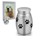 thumbnail image 1 of KYAIGUO Mini Dog Urn Stainless Steel Memorial Paw Print Cat and Dog Urns Loving Resting Placefor Small and Medium-Sized Dogs, 1 of 7