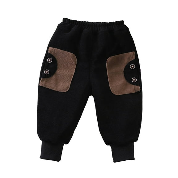 KYAIGUO Newborn Boys Jogger Pant Spring Jogger Pants Elastic Waist Athletic Sweatpants for Infant 5 Months to 6 Years