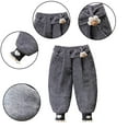 thumbnail image 1 of KYAIGUO Newborn Toddler Girls Winter Corduroy Pants Kids Cute Flower Cotton Pants Baby Warm Thickened Trousers 6 Years - 6 Months, 1 of 9