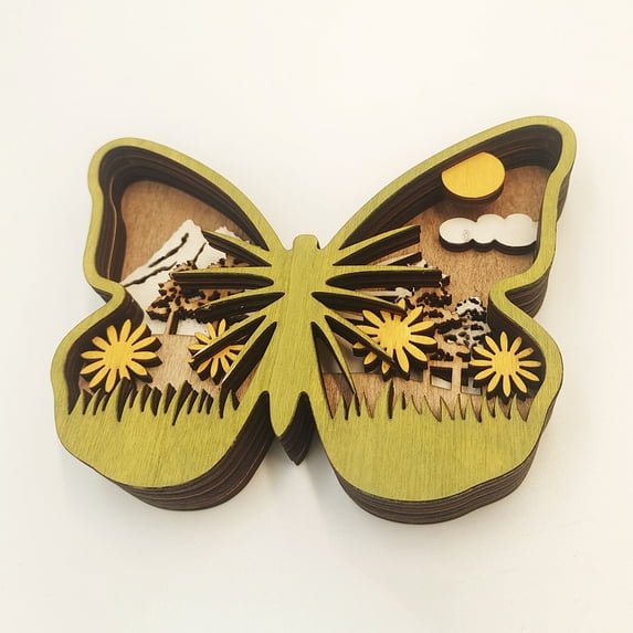 KYAIGUO Office Decoration Home Decoration High Quality Wooden Butterfly Ornament Living Room Decor