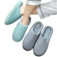 thumbnail image 1 of KYAIGUO Outdoor Womens Slippers Indoor Fluffy Slipper Soft Thick Sole Couples Slides Slippers Anti-Skid Plush Mens Slippers, 1 of 9