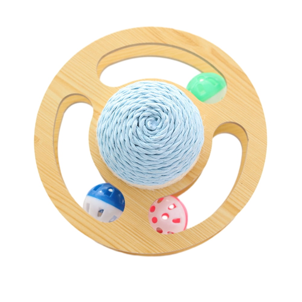 KYAIGUO Cat Toy Cat Ball Toy Fun Level of Interactive Play Toys Space Asteroids Track Cat Toy for One or More Cats Indoor