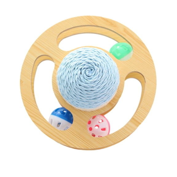 KYAIGUO Cat Toy Cat Ball Toy Fun Level of Interactive Play Toys Space Asteroids Track Cat Toy for One or More Cats Indoor