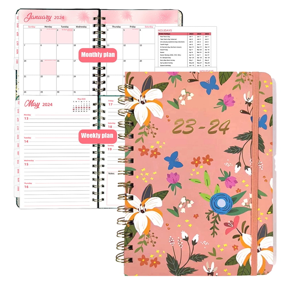 KYAIGUO Planner Weekly and Monthly Goal Setting Planner Time Management and Productivity Organizer, Gratitude Journal Colorful Pattern Design, Beautiful and Fashionable