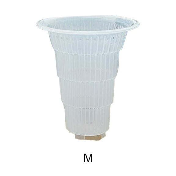 KYAIGUO Plant Pots with Holes Clear Plastic Orchid Pots Breathable Flower Pots for Indoor Outdoor