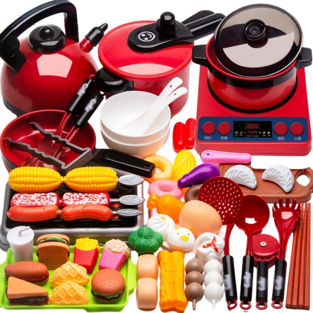 KYAIGUO Pretend Play Toys Toddler Kitchen Toys Set Cooking Toys Set