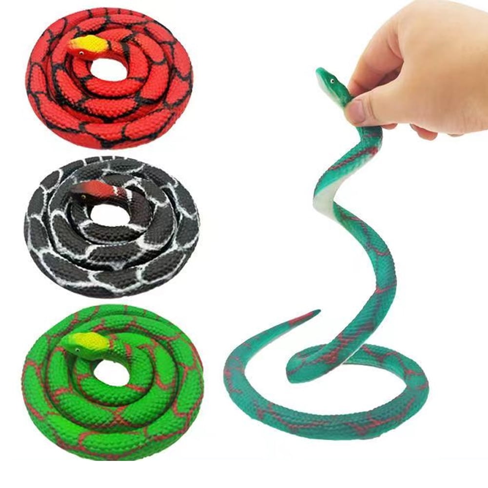 KYAIGUO Realistic Snake Funny Rubber Snake Fake Snake for Kids to Keep