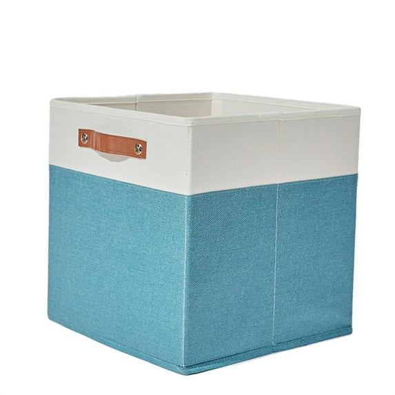 KYAIGUO Sky Blue Storage Bin Decorative Storage Boxes Large Capacity Design for Home Storage for Organizing Shelves 13x13x13