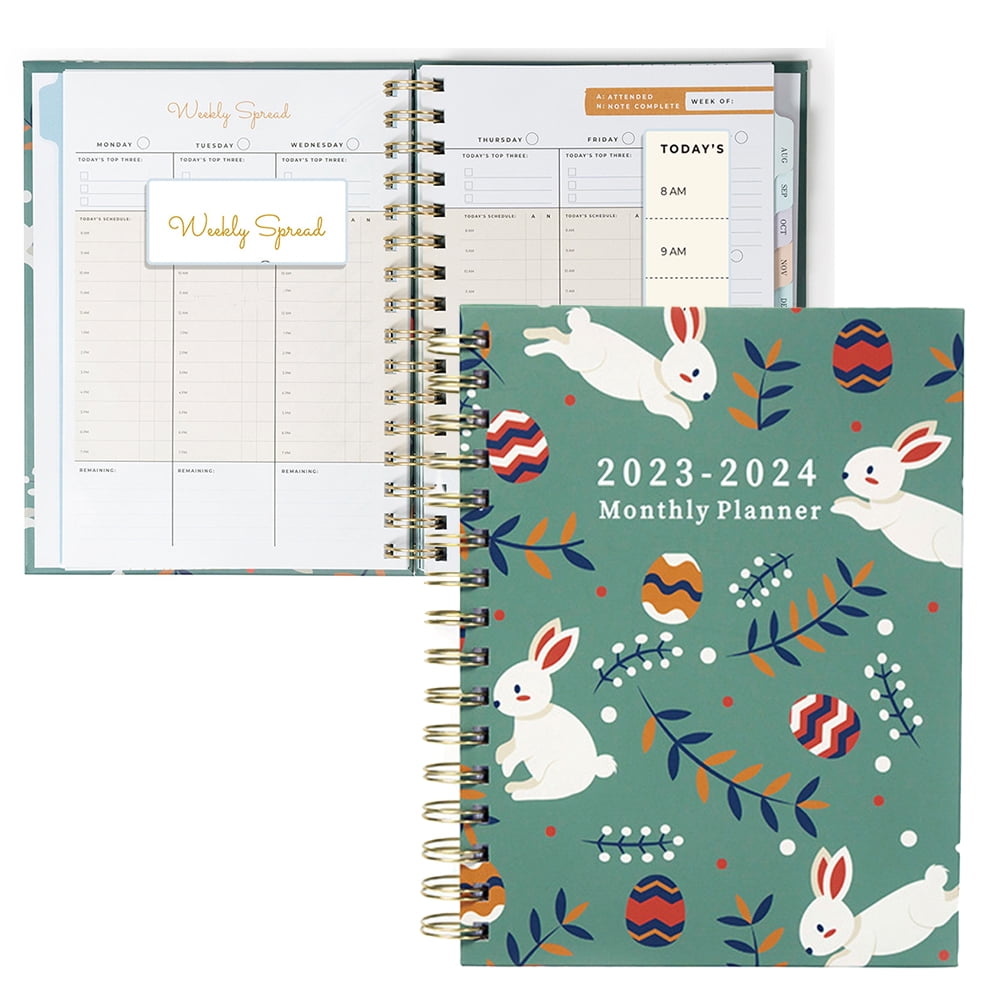 KYAIGUO Small Daily Planner/Calendar Planner for Work or Home Weekly and Monthly Planner Notebook