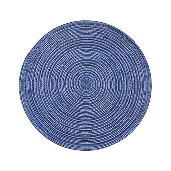 KYAIGUO Tableware Mat Cotton Placemats Heat-Insulating and Non-slip Mat Round Placemats Table Decorations 2PCS