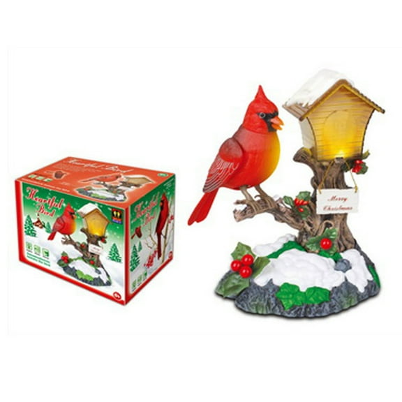 KYAIGUO Talking Parrot Toys, Chirping Bird Toys. Office Desk, Home Decorations, Voice Activated Induction Kids Christmas Toys(Red)