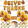 thumbnail image 1 of KYAIGUO Thanksgiving Theme Birthday Party Decoration, Cartoon Balloon Flag Pulling Hanging Decoration, 1 of 6