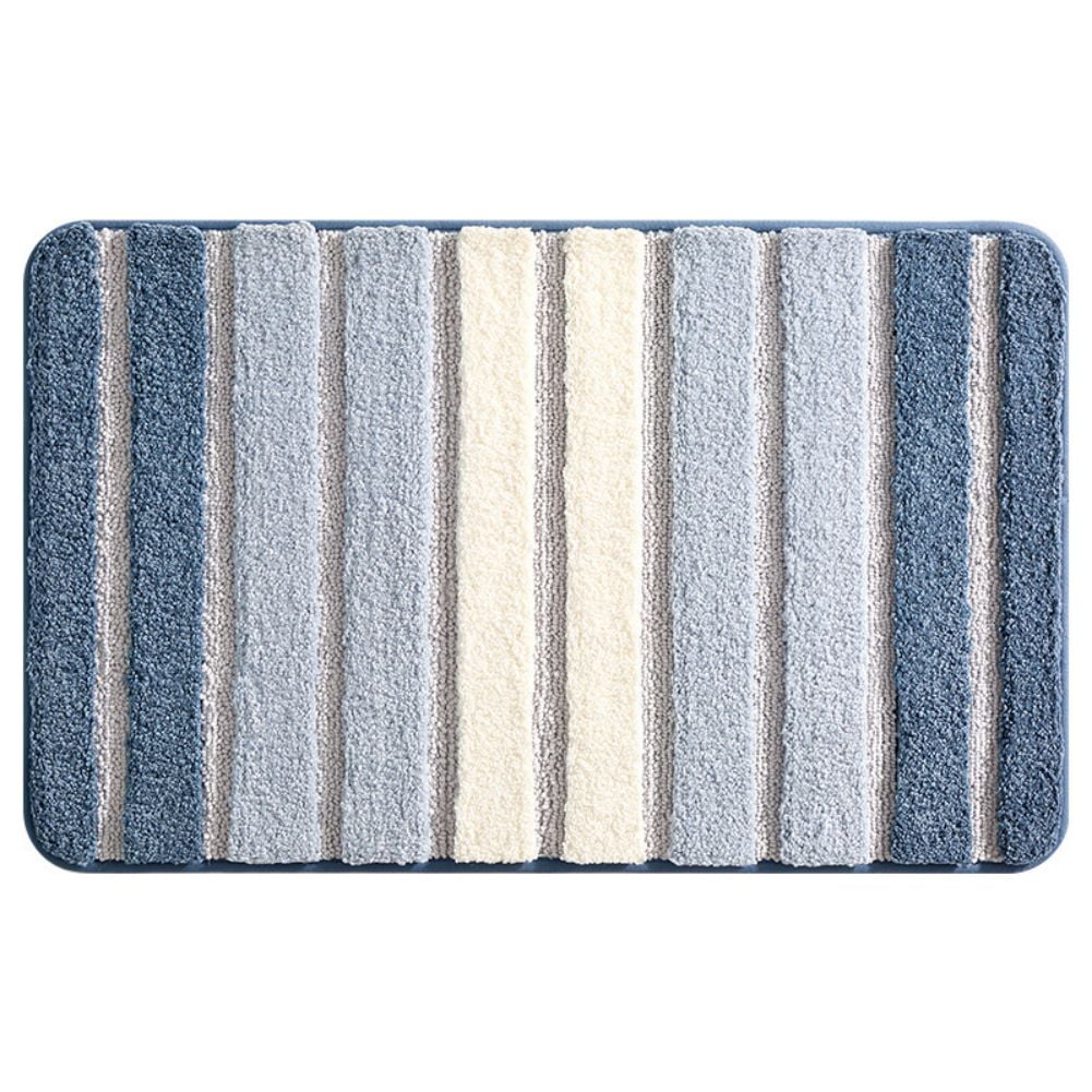 KYAIGUO Thick Plush Bath Mat Quick-Drying Bathroom Rug Mat Simple ...