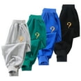 thumbnail image 1 of KYAIGUO Toddler Boys Summer Jogger Sweatpants with Cargo Pockets Spring Summer Teenage Trousers for Kids Athletic Casual Pants 2-12, 1 of 7