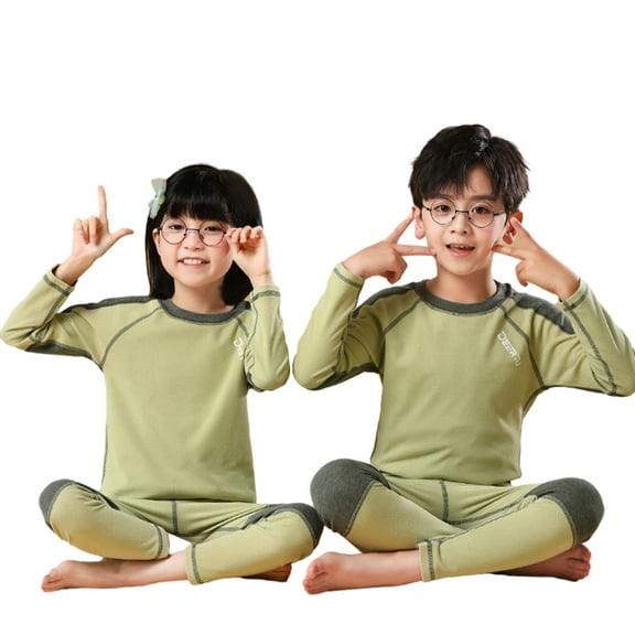 KYAIGUO Toddler Boys Winter Thermal Underwear Set 2PCS Kids Girls Base Layer Ultra Soft Long Johns Sets