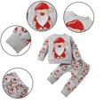 thumbnail image 1 of KYAIGUO Toddler Christmas Pajamas Sweatshirt + Pants Set Cozy Cotton Pjs 2 Piece Kids Sleepwear Outfit for Infant Boys Girls, 1 of 9