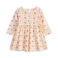 thumbnail image 1 of KYAIGUO Toddler Girls Floral Dress Baby Spring Long Sleeve Skirt Fall Cotton Casual Playwear Basic Tunic Outfit Dresses,Size 6M-6Y, 1 of 8