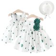 thumbnail image 1 of KYAIGUO Toddler Girls Summer Sleeveless Dress for Infant Cotton Straps Princess Dress Baby Girls Printed Beach Dress Sundress 0-4T（send Hat ), 1 of 8