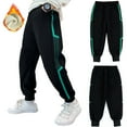 thumbnail image 1 of KYAIGUO Toddler Kids Boys Fleece Elastic Bottom Sweatpants with Pockets for 4-14 Years Relaxed Fit Breathable Casual Trousers Teenagers Fall Winter Padded Jogger Pants for Boys, 1 of 9