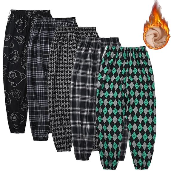 KYAIGUO Toddler Kids Fall Winte Sweatpants for Boys Girls ,Baby Casual Pant Cute Thick Fleece Sports Jogger Pants Little Big Boys Girls Active Pants Trousers for 1-12Y