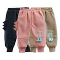 thumbnail image 1 of KYAIGUO Toddler Kids Fall Winte Sweatpants for Boys Girls Fleece Lined Warm Thickened Jogger Pants Elastic Waist Unisex Sweat Pants Trousers for 1- 5T, 1 of 10