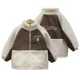 thumbnail image 1 of KYAIGUO Toddler Kids Fleece Jacket Coats for Boys Long Sleeve Zipper up Jacket Baby Fall Winter Warm Clothes Coat Little Boys Girls Cute Outwear Overcoat Size 1-10 Years, 1 of 7