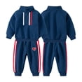 thumbnail image 1 of KYAIGUO Toddler Kids Fleece Sweatshirt Sweatpants 2Pcs Set for Boys,Warm Sweatsuit Active Pants Two Piece Set Baby Fall Winter Tracksuits Set 2-7 Years Old, 1 of 8