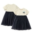 thumbnail image 1 of KYAIGUO Toddler Kids Girls Short Sleeve Tulle Dresses Summer Cartoon Tutu Dress Baby Casual Loose Dress Crew Neck Playwear for 2-8 Years Old, 1 of 11
