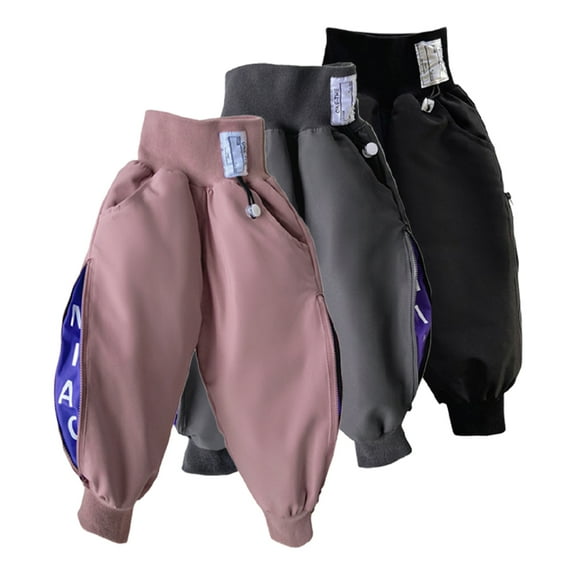 KYAIGUO Toddler Kids down Puffer Pants for Boys Girls ,Baby Fall Winter Warm down Sweatpants Active Elastic Windproof Down Pants Lightweight Warm Snow Pants,Size 1-7T