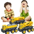 thumbnail image 1 of KYAIGUO Toddler Mixer Truck Toys Pull Back Mixer Truck 7.3*4.3*3.5inch Manual Rotating Mixer, Interactive Kids Toys Suitable for Boys and Girls 3 + Years Old, 1 of 8