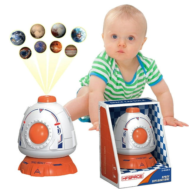 KYAIGUO Toddler Rocket Ship Toys Toddler Space Playset Toy with Sound Light DIY Space Shuttle Rocket Learning Rocket Ship Toys Spaceship Toy with Light Sound