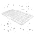 thumbnail image 1 of KYAIGUO Mini 24 Compartment Clear Plastic Desk Organizer with Lid and Handle Desk Accessories for Beaded Fishing Gear Earrings Diamond, 1 of 8