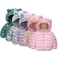 thumbnail image 1 of KYAIGUO Unisex Zipper down Jacket Coat for Boys Girls,Lightweight Warm Hooded down Cotton Jacket with Cute Ears for Infant Kids, 1 of 7