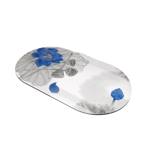 KYAIGUO 15.8x23.6inch Bathroom Mats Non-slip Shower Mat Vintage Flower Style Suitable for Bathroom, Office, Living Room