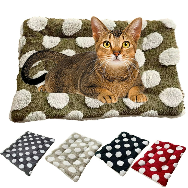 Kyaiguo Winter Furry Pee Proof Dog Cat Bed Soft Waterproof Couch Covers Blanket for Pets Warm Thicken Dog Cat Puppy Crate Side Padding Mat Size 21.6