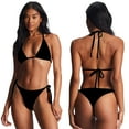 thumbnail image 1 of KYAIGUO Woman Two-Piece Halter Swimsuits Bikini Set Bathing Suit Swimwear Coverage Drawstring Bikini Bathing Suit 2Pcs Bathing Suits, 1 of 7