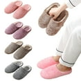 thumbnail image 1 of KYAIGUO Women Men Slippers for Indoor Outdoor Plush House Slippers Anti-Skid Plush Couples Slides, 1 of 9