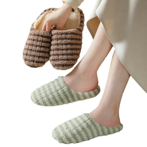 KYAIGUO Women Mens Soft Slippers House Indoor Slippers Winter Warm Shoes Slippers for Women Indoor Cute Womens Slippers Hoes Mens Slip on Slippers Christmas Presents for Men