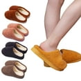thumbnail image 1 of KYAIGUO Women's Men Slipper Comfy Scuff Memory Foam Slip on Warm House Style Indoor Outdoor House Shoes/Slippers Ladies/Winter Shoes Women/Ladies Slippers/House Shoes for Women, 1 of 8