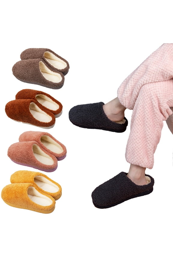 Women's Men Slipper Comfy Scuff Memory Foam Slip on Warm House Style Indoor Outdoor House Shoes/Slippers Ladies/Winter Shoes Women/Ladies Slippers/House Shoes for Women