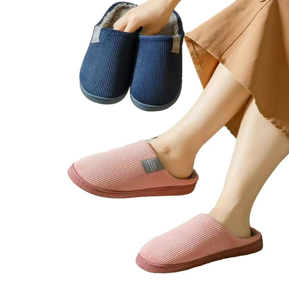 KYAIGUO Women's Mens Slippers Winter Warm Slippers House Shoes Plush Slippers Booties Indoor Outdoor House ShoesCGifts for Women,Christmas Presents for Men